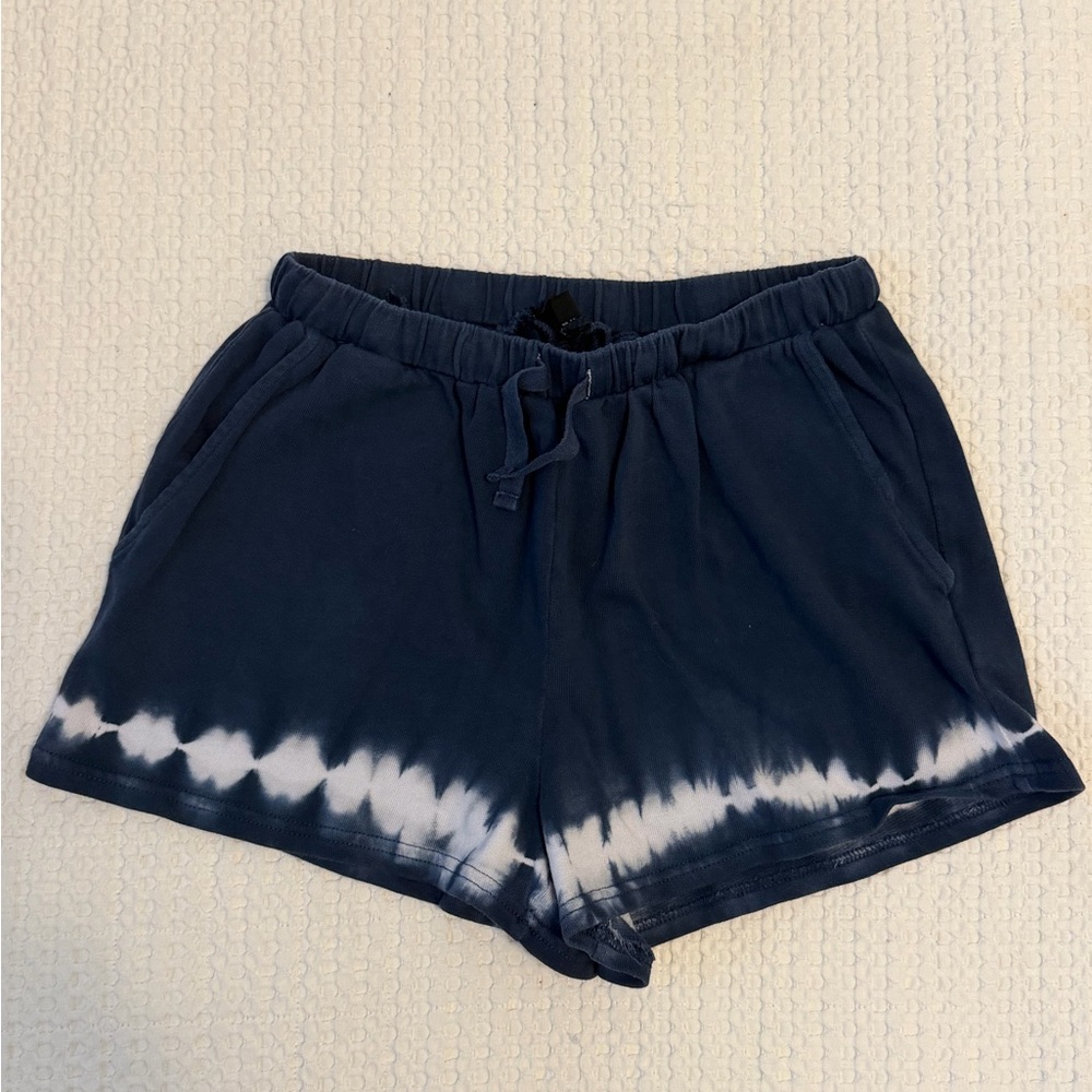 Women's Navy Tie-Dye Lounge Shorts - S